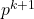 p^{k+1}
